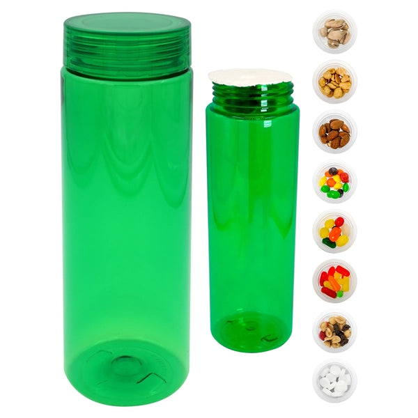 Clear View 24 Oz. Colorful Snack Bottle