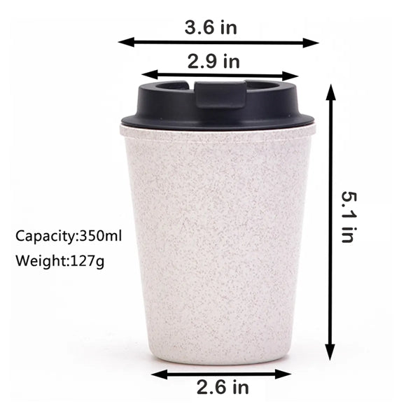 Portable Mini Wheat Straw Coffee Cup