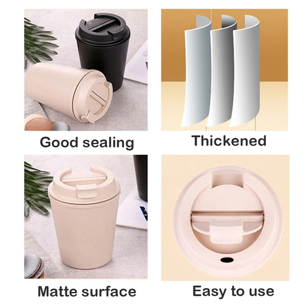 Portable Mini Wheat Straw Coffee Cup