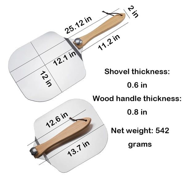 Aluminum Pizza Peel Metal
