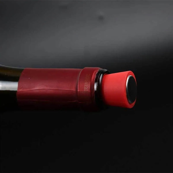 Wine and Beverage Bottle Stoppers with Grip Top
