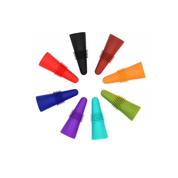 Wine and Beverage Bottle Stoppers with Grip Top