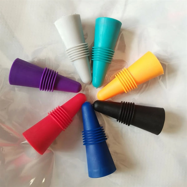 Wine and Beverage Bottle Stoppers with Grip Top