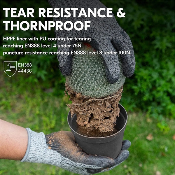 Breathable Nitrile Garden Gloves for Men Women,M-XL