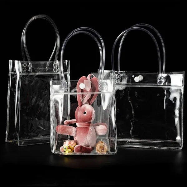 Transparent Soft PVC Gift Tote with Hand Loop