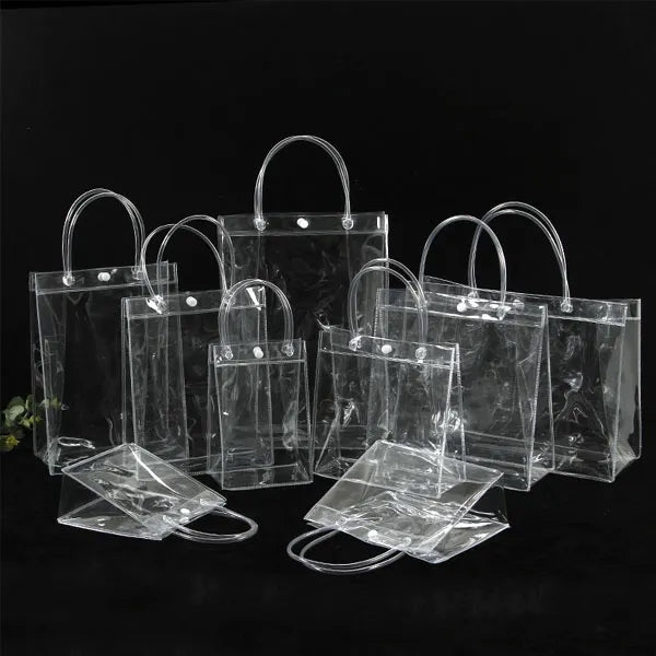 Transparent Soft PVC Gift Tote with Hand Loop