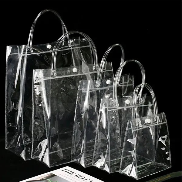 Transparent Soft PVC Gift Tote with Hand Loop