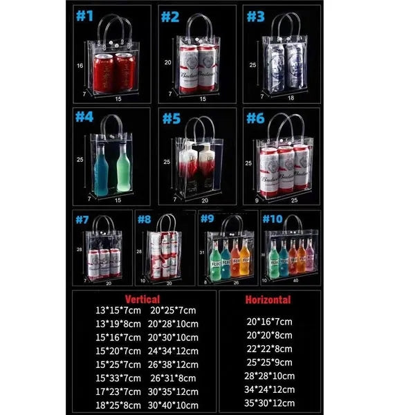 Transparent Soft PVC Gift Tote with Hand Loop