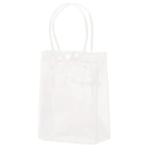 Large Clear Plastic Tote Bag with Handles for Work Sports
