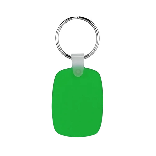 Oval Shaped Silicone Keychain