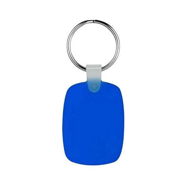 Oval Shaped Silicone Keychain