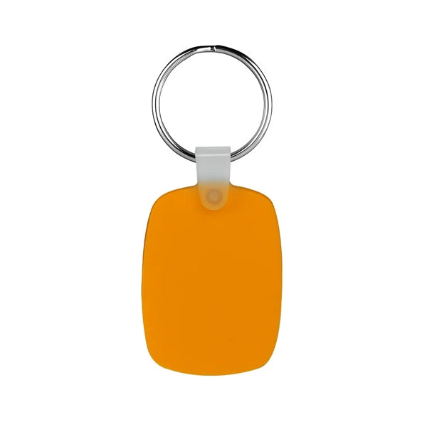 Oval Shaped Silicone Keychain