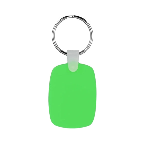 Oval Shaped Silicone Keychain