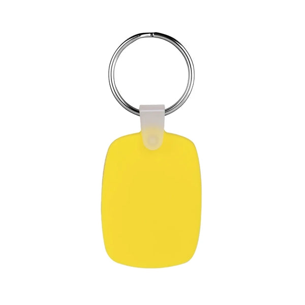 Oval Shaped Silicone Keychain