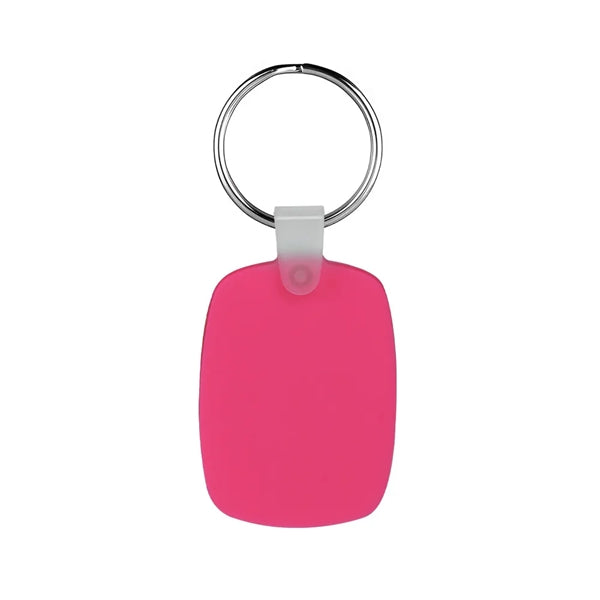 Oval Shaped Silicone Keychain