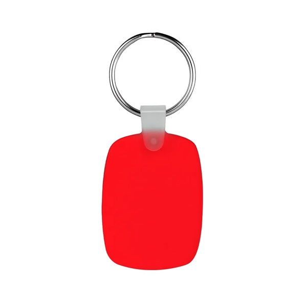 Oval Shaped Silicone Keychain