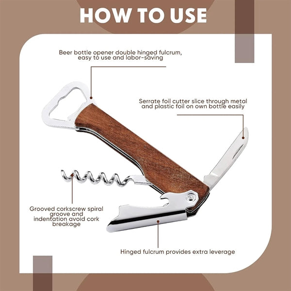 Multi Wooden Bottle Opener