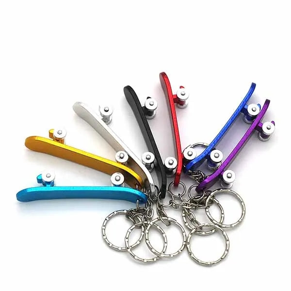 Mini Skateboard Key Chain Cute Car Keyring Bottle Opener