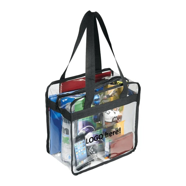 Game Day Clear Zippered Safety Tote