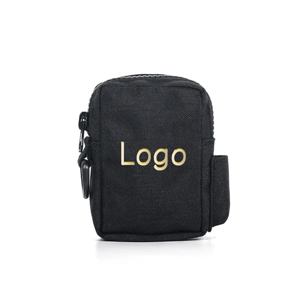 Compact Zippered Nylon Waist Storage Pouch