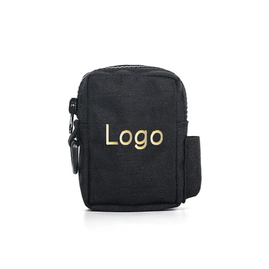 Compact Zippered Nylon Waist Storage Pouch