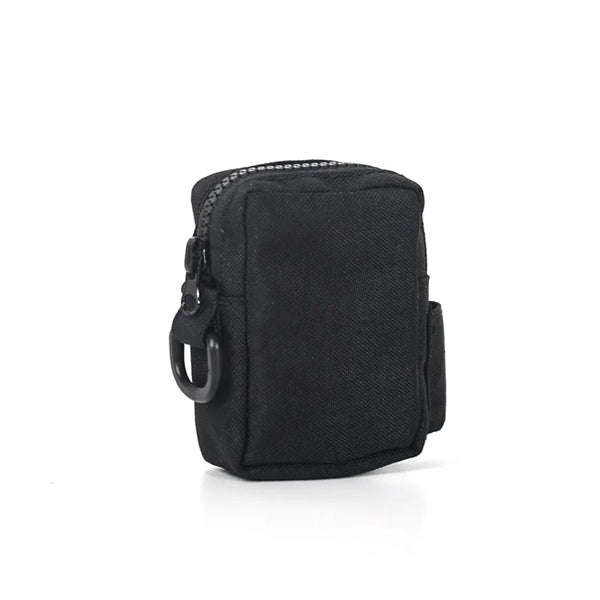 Compact Zippered Nylon Waist Storage Pouch