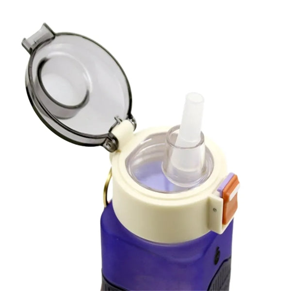 18/24/30 oz Sports Square Water Bottle with Straw Flip Lid