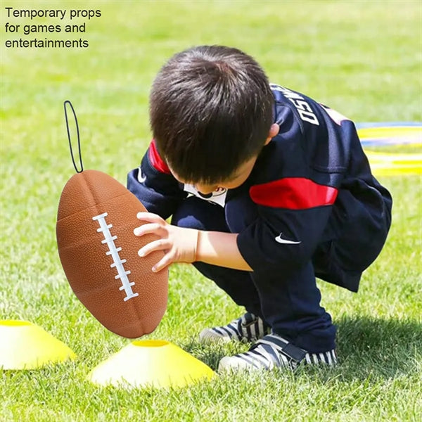 Portable Collapsible Silicone Rugby Sports Bottle