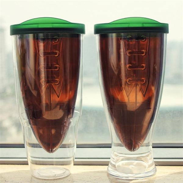 Plastic Double Rugby Mug