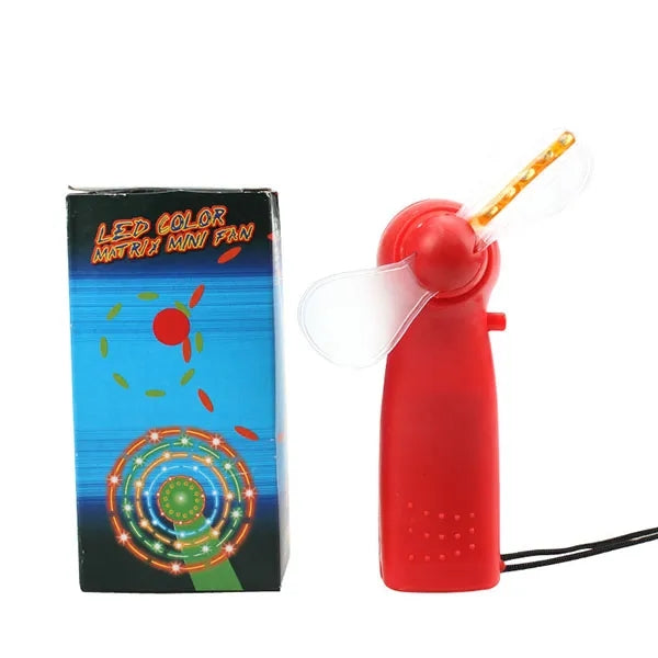 4" Black Light-Up Hand Held Fan