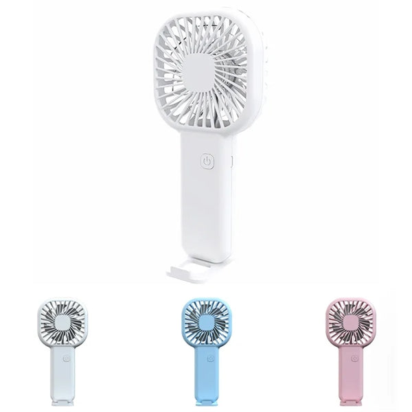 Portable Charge Handheld 3 Speeds Adjustable Fan with Base