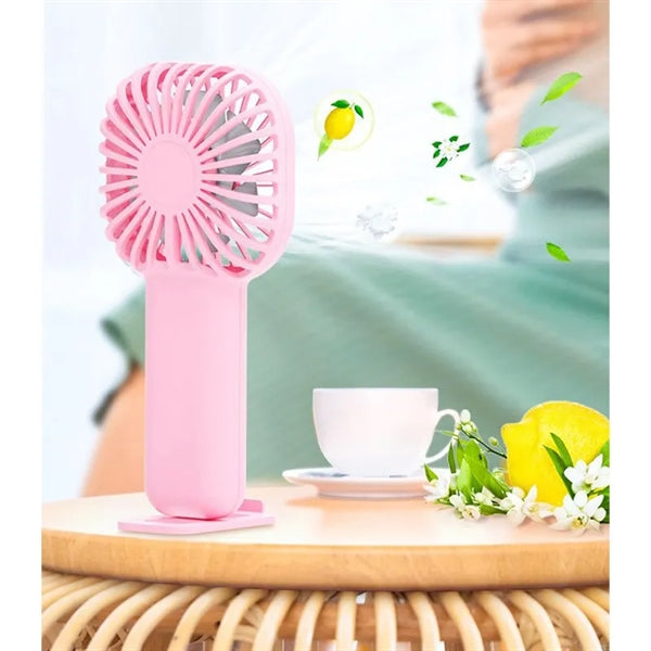 Portable Charge Handheld 3 Speeds Adjustable Fan with Base