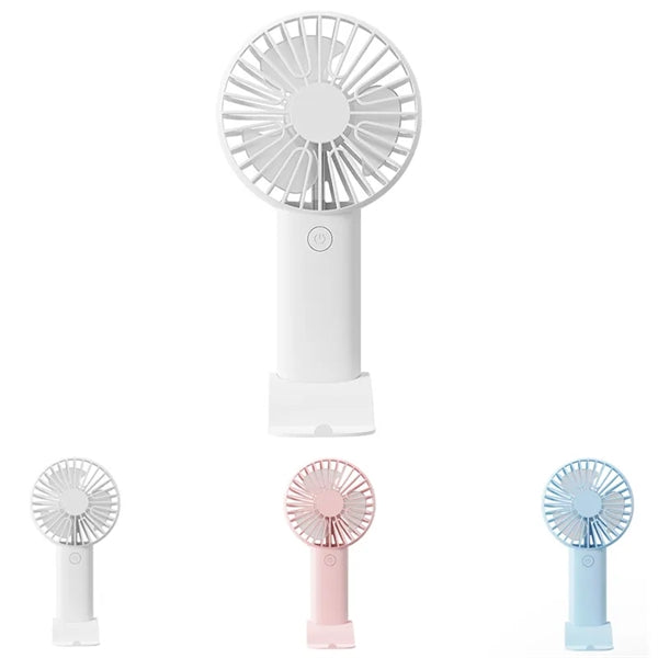 Portable Charge Handheld 3 Speeds Adjustable Fan with Base
