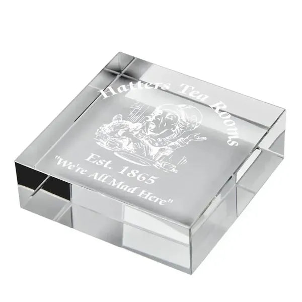 Square Crystal Paperweight
