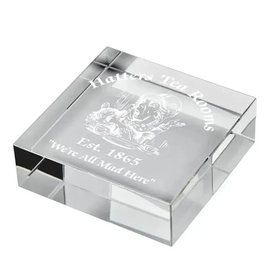 Square Crystal Paperweight