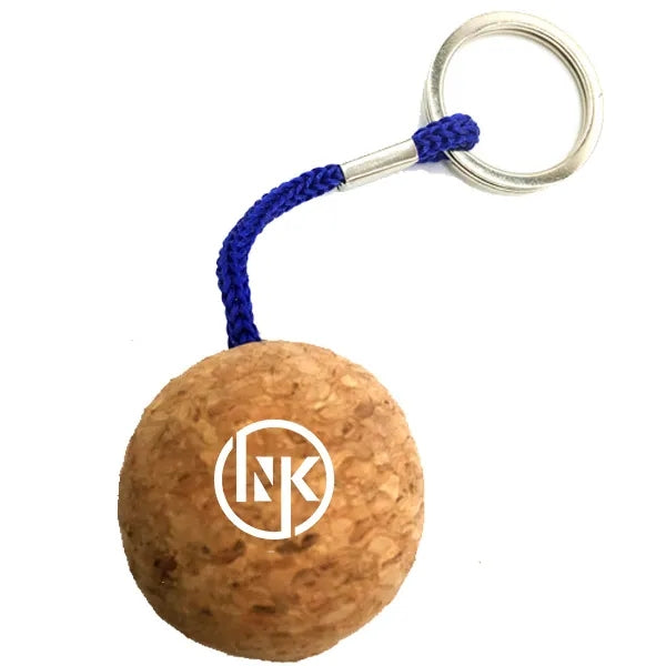 Float Cork Ball Keychain