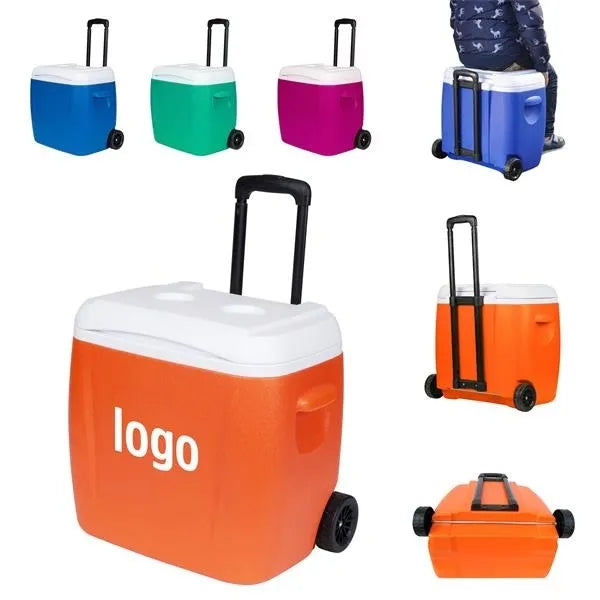 30-Quart Leakproof Wheeled Hard Cooler