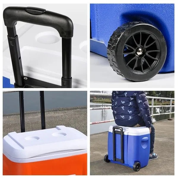 30-Quart Leakproof Wheeled Hard Cooler