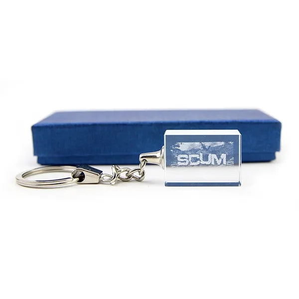 Optical Crystal Key Chain - Rectangle