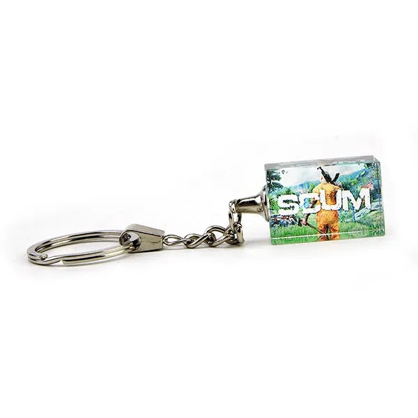 Optical Crystal Key Chain - Rectangle
