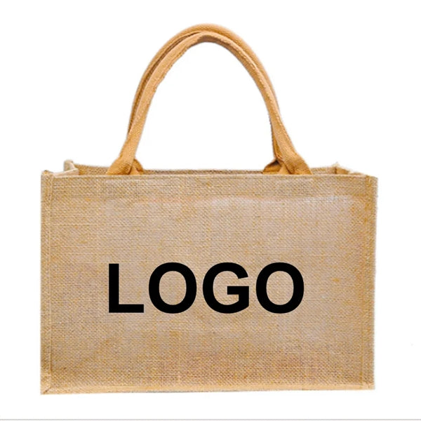 Burlap Tote Bag Wedding Shopping DIY Decorating