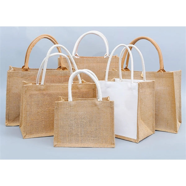 Burlap Tote Bag Wedding Shopping DIY Decorating