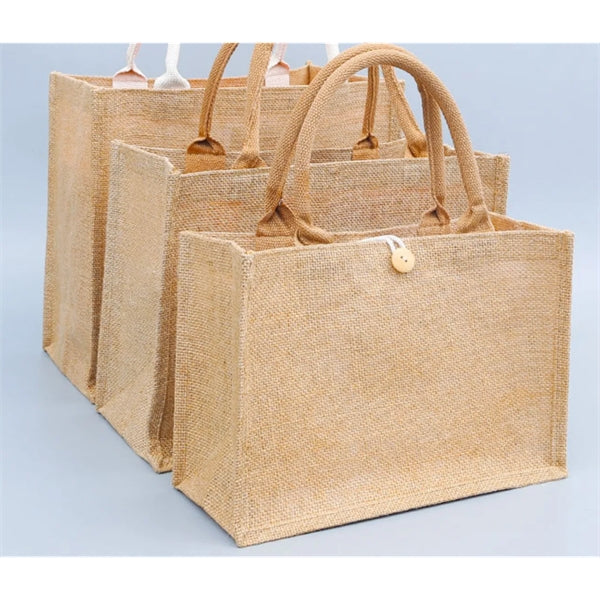 Burlap Tote Bag Wedding Shopping DIY Decorating