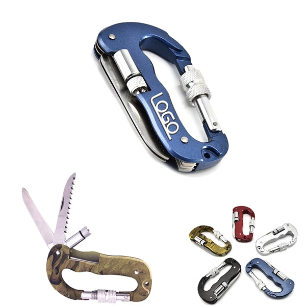 Outdoor Multi Functional Mountain Climbing Buckle With Light