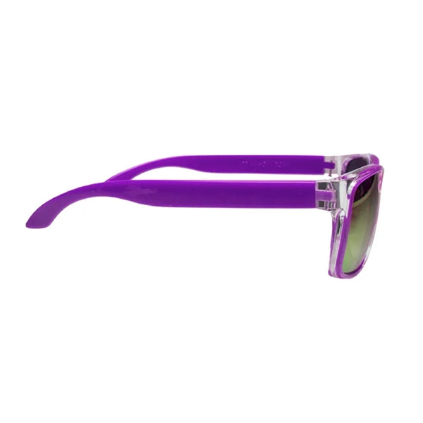 Two-Tone Mirror Lenses Polycarbonate Sunglasses