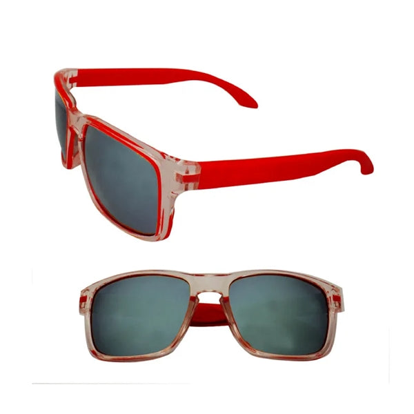 Two-Tone Mirror Lenses Polycarbonate Sunglasses