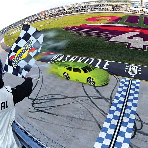 3" 1.64 Nascar style die cast car Lime (u)