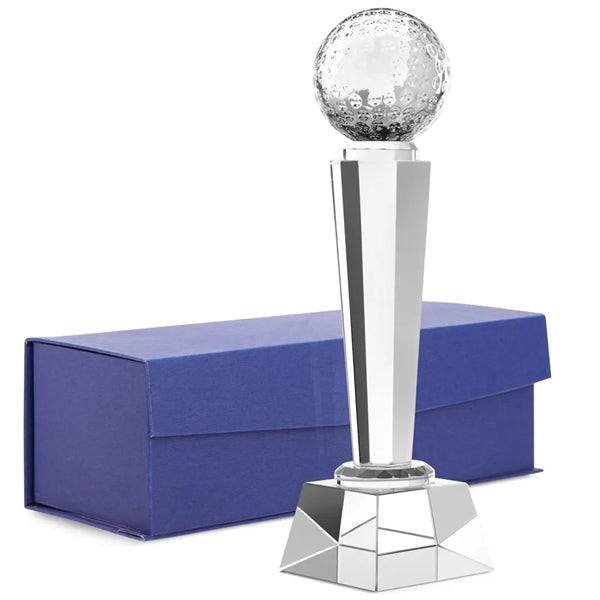 Crystal Glass Golf Trophy