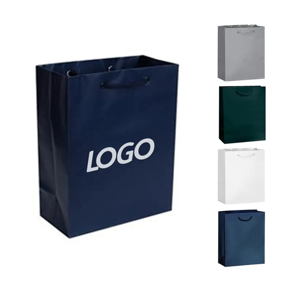 Matte Laminated Bag with Cotton Rope Handles