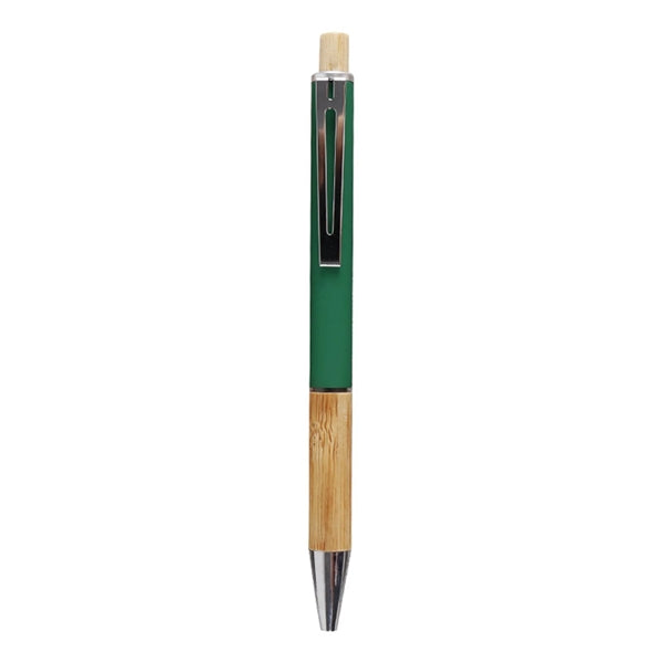 Metal Aluminum Rod Bamboo Ballpoint Pen